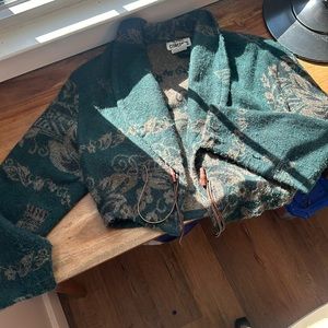 Vintage western crop sweater